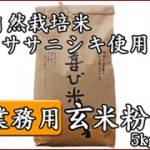 玄米粉(業務用)-自然栽培米ササニシキ使用-