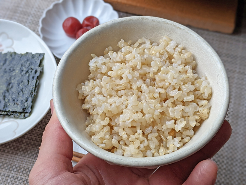 自然栽培米の玄米