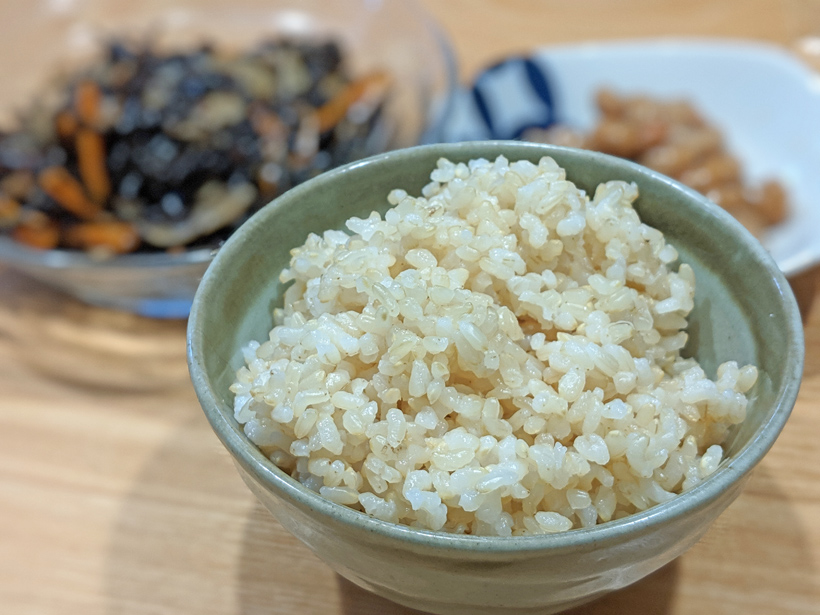 自然栽培玄米ご飯