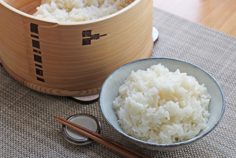 自然栽培米の朝ごはん