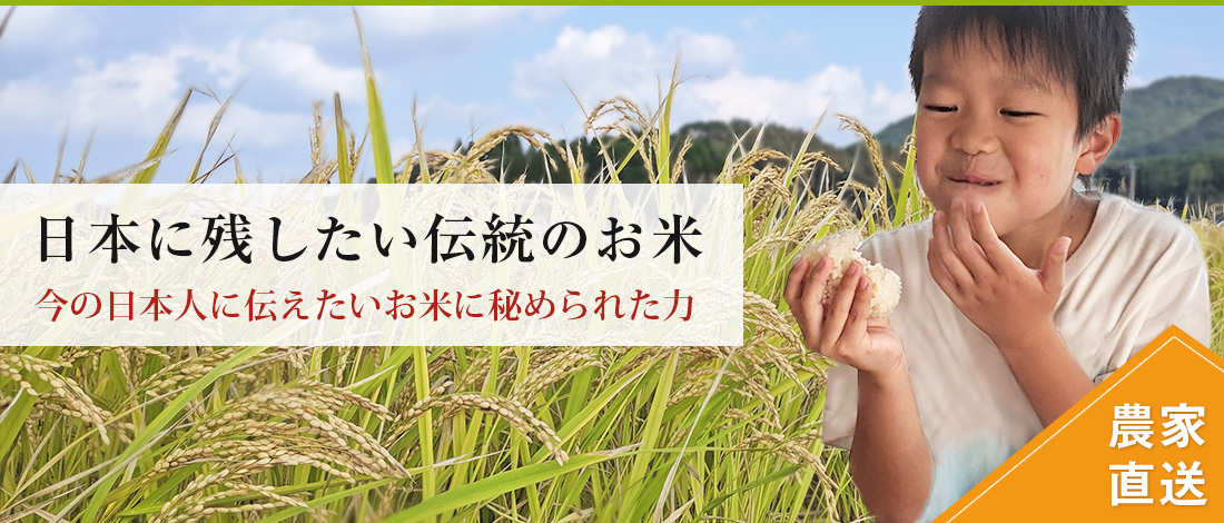 自然栽培の伝統のお米を残す