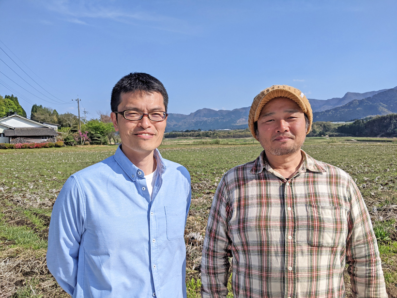 自然栽培米ササニシキ農家大森さんと井田