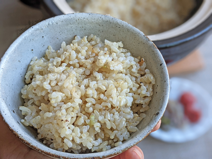 松本自然栽培米の玄米