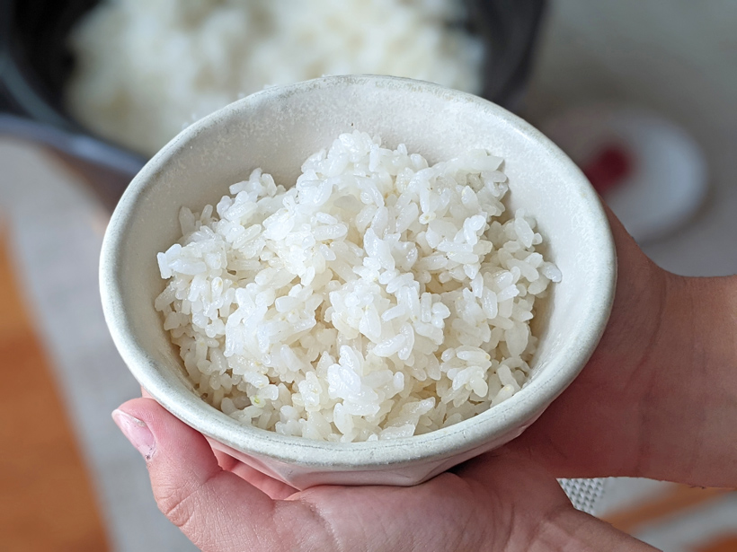 自然栽培米のご飯